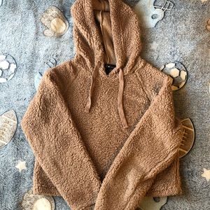 Furry cropped sweater